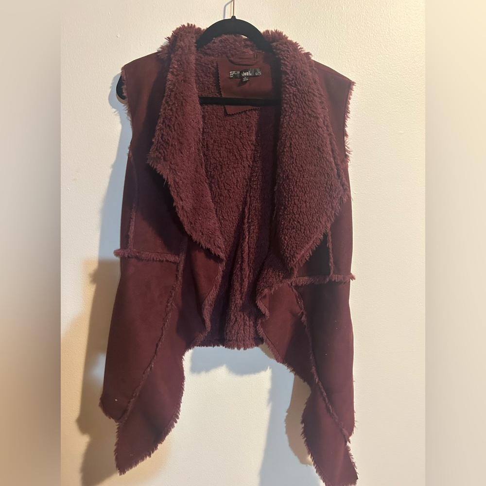 Slonl Butgandy Waterfall Vest Cozy Layering Essential